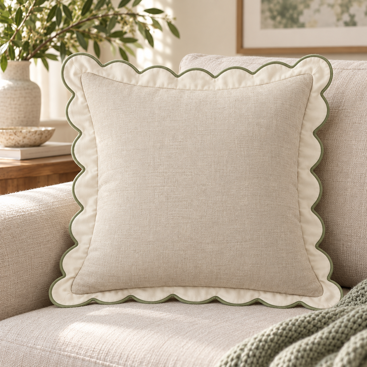 Petal Edge Cushion Cover