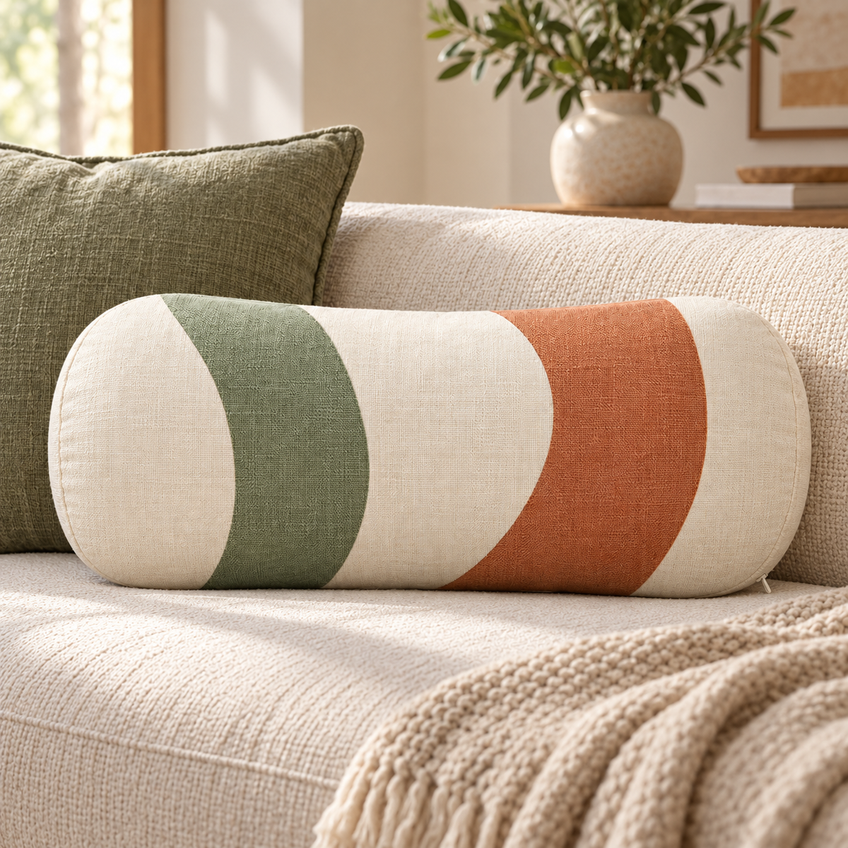 Meadow Curve Lumbar Cushion Cover