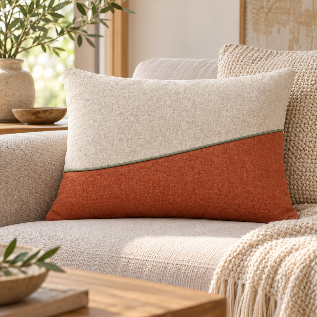 Split Horizon Cushion Cover