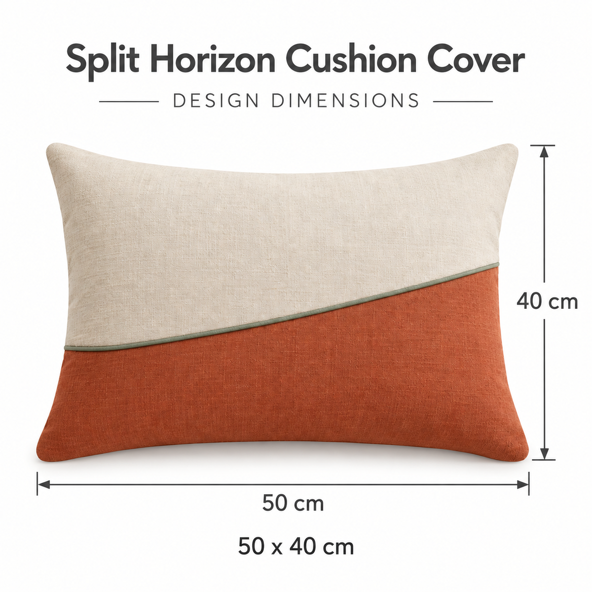Split Horizon Cushion Cover