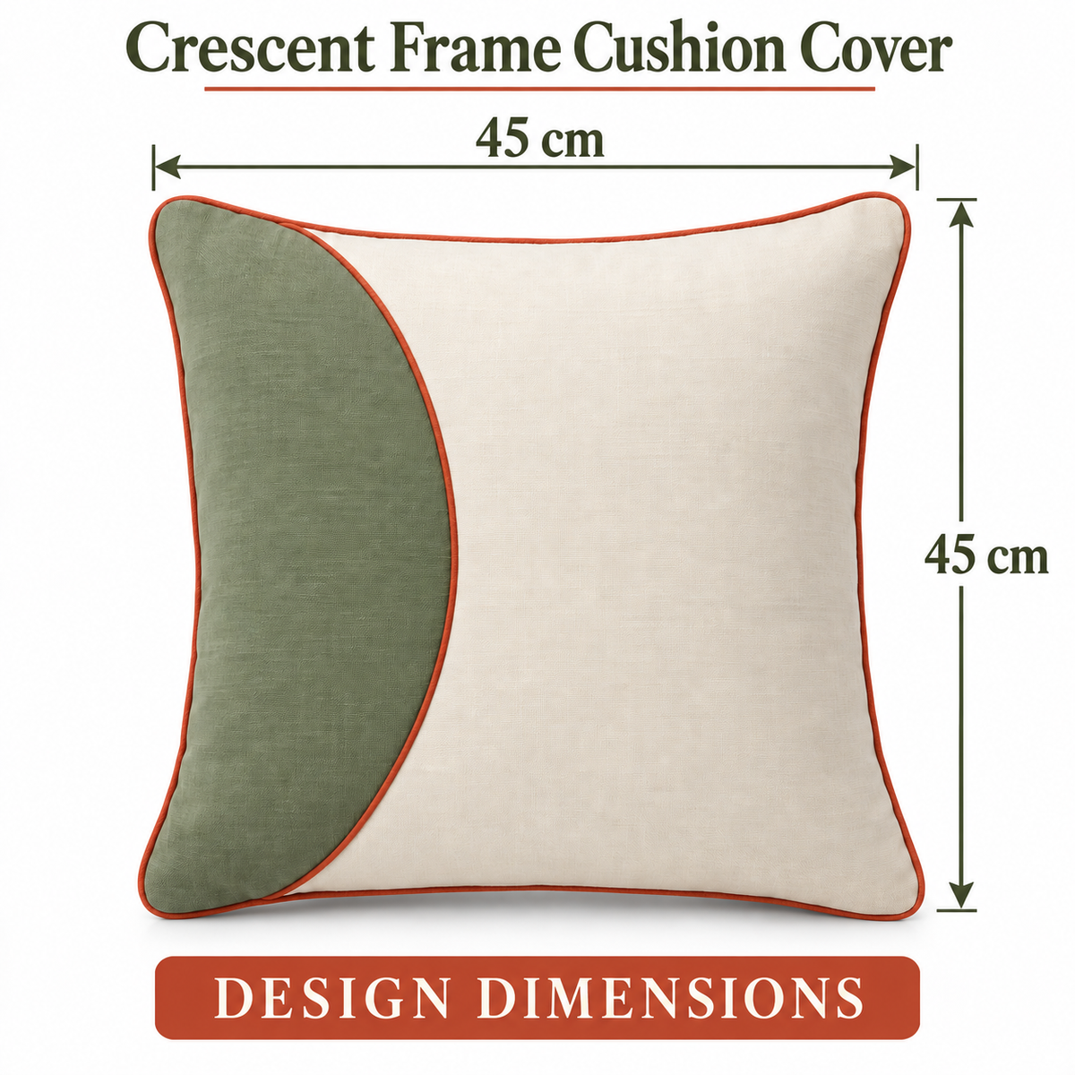 Crescent Frame Cushion Cover