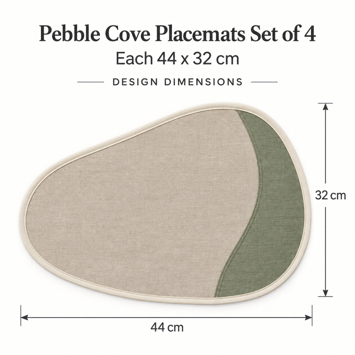 Pebble Cove Placemats Set of 4