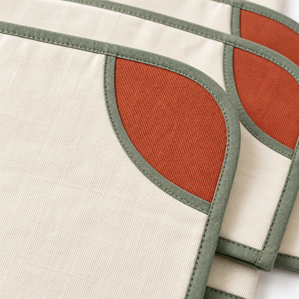 Folded Leaf Napkins Set of 4